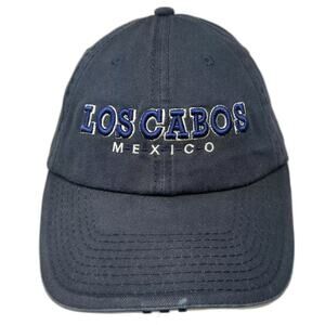 Invasion Los Cabos Mexico Baseball Cap Hat Blue OS Slideback Embroidered Trim